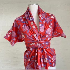 Caron Callahan Wrap Top size M